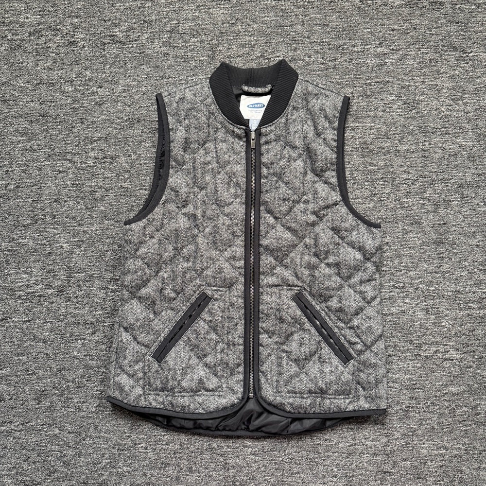 Old Navy Wool Blend Vest Women’s Size Xsmall Gray Black